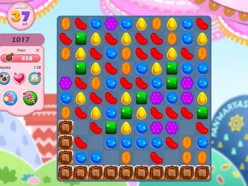 Dreamy Candy World level design showing Indian festival theme